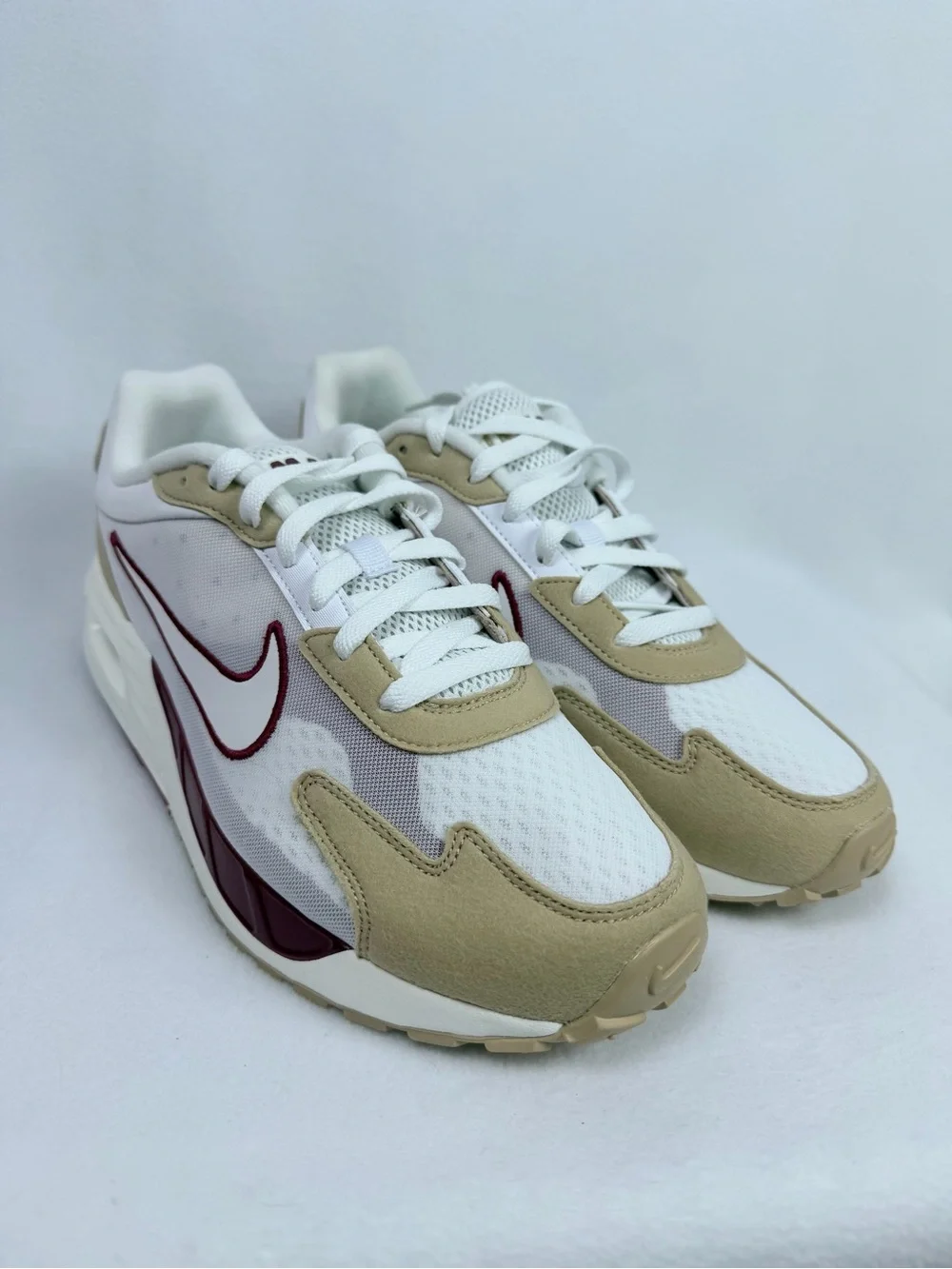 Nike Air Max Solo White Hemp Noble Red Men's Size 10.5 Sneakers New in Box